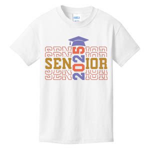 Senior 2025 Front And Back Design Kids T-Shirt