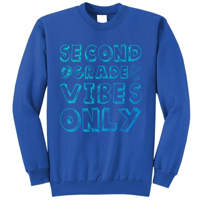 School 2Nd Grade Gift Back To School Second Grade Vibes Only Gift Sweatshirt