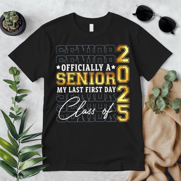 Senior 2025 Graduation My Last First Day Of Class Of 2025 Premium T-Shirt