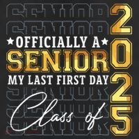 Senior 2025 Graduation My Last First Day Of Class Of 2025 25L Jumbo Tote