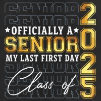 Senior 2025 Graduation My Last First Day Of Class Of 2025 Microfiber Hand Towel