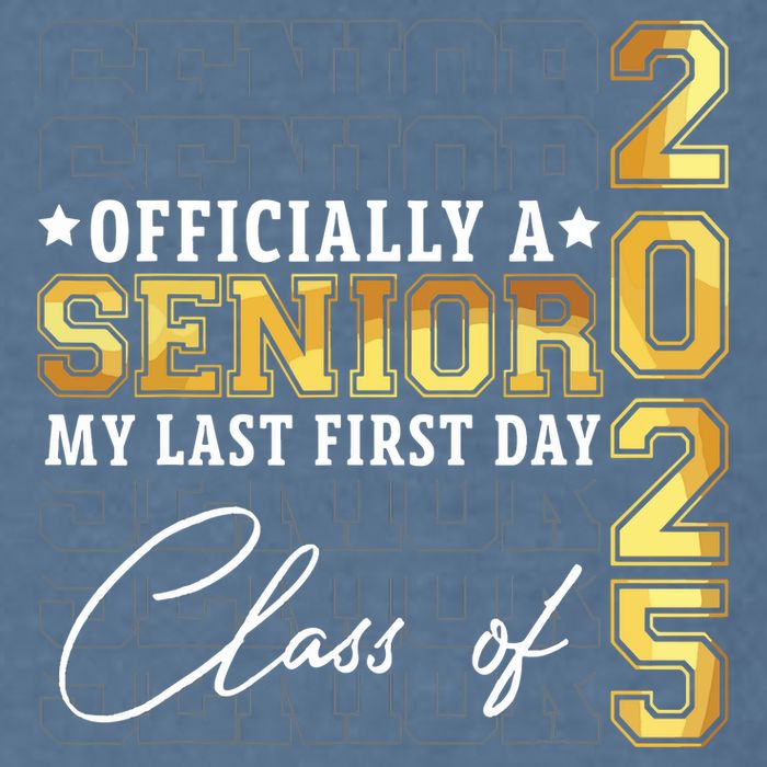 Senior 2025 Graduation My Last First Day Of Class Of 2025 Garment-Dyed Sweatshirt