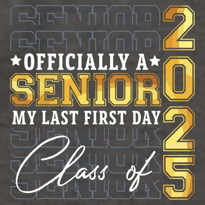 Senior 2025 Graduation My Last First Day Of Class Of 2025 Vector Backpack
