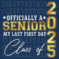 Senior 2025 Graduation My Last First Day Of Class Of 2025 Infant Baby Jersey Bodysuit