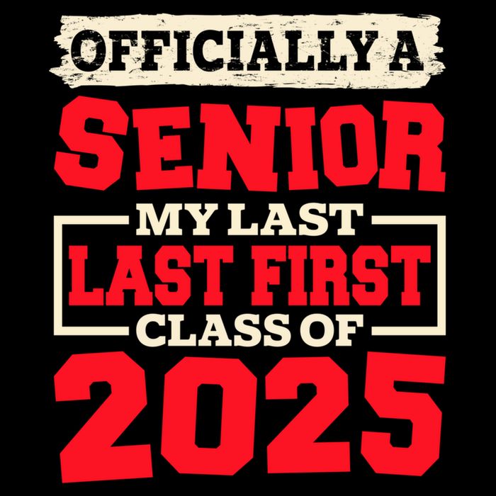 Senior 2025 Graduation My Last First Day Of Class Of 2025 Great Gift Flexfit Unipanel Trucker Cap