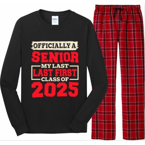 Senior 2025 Graduation My Last First Day Of Class Of 2025 Great Gift Long Sleeve Pajama Set