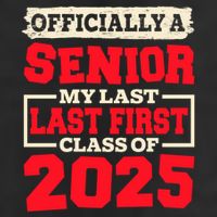Senior 2025 Graduation My Last First Day Of Class Of 2025 Great Gift Golf Towel