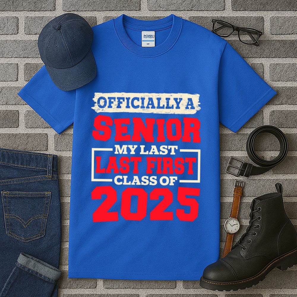 Senior 2025 Graduation My Last First Day Of Class Of 2025 Great Gift Tall T-Shirt