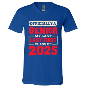 Senior 2025 Graduation My Last First Day Of Class Of 2025 Great Gift V-Neck T-Shirt