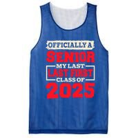 Senior 2025 Graduation My Last First Day Of Class Of 2025 Great Gift Mesh Reversible Basketball Jersey Tank