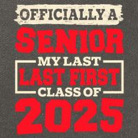 Senior 2025 Graduation My Last First Day Of Class Of 2025 Great Gift Cotton Canvas Backpack
