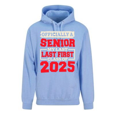 Senior 2025 Graduation My Last First Day Of Class Of 2025 Great Gift Unisex Surf Hoodie