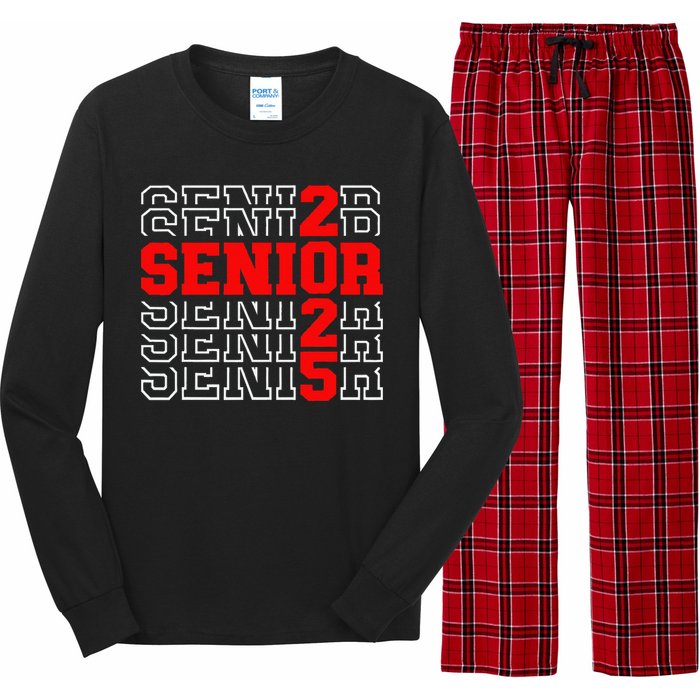 Senior 2025 Graduation 2025 Class Of 2025 Gift Long Sleeve Pajama Set