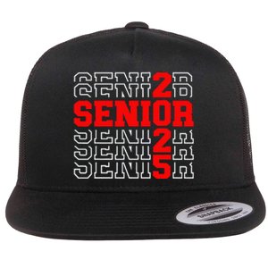 Senior 2025 Graduation 2025 Class Of 2025 Gift Flat Bill Trucker Hat