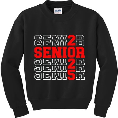 Senior 2025 Graduation 2025 Class Of 2025 Gift Kids Sweatshirt