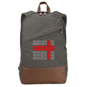 Senior 2025 Graduation 2025 Class Of 2025 Gift Cotton Canvas Backpack