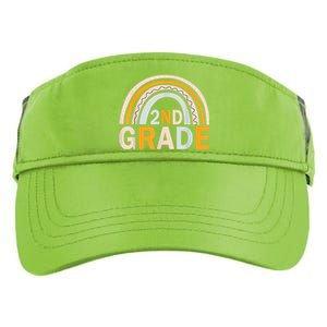 Second 2Nd Grade Rainbow Back To School Teacher Team Great Gift Adult Drive Performance Visor