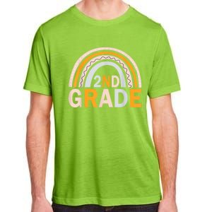 Second 2Nd Grade Rainbow Back To School Teacher Team Great Gift Adult ChromaSoft Performance T-Shirt