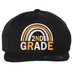 Second 2Nd Grade Rainbow Back To School Teacher Team Great Gift Wool Snapback Cap