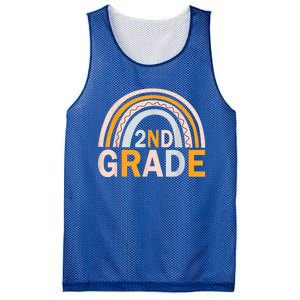 Second 2Nd Grade Rainbow Back To School Teacher Team Great Gift Mesh Reversible Basketball Jersey Tank