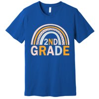 Second 2Nd Grade Rainbow Back To School Teacher Team Great Gift Premium T-Shirt