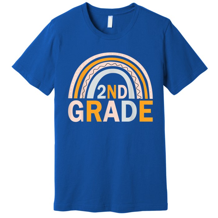 Second 2Nd Grade Rainbow Back To School Teacher Team Great Gift Premium T-Shirt