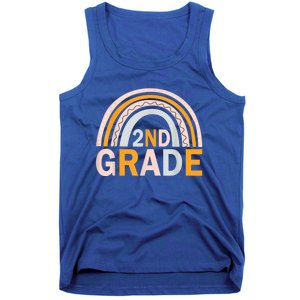 Second 2Nd Grade Rainbow Back To School Teacher Team Great Gift Tank Top