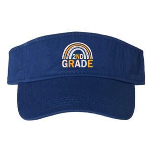 Second 2Nd Grade Rainbow Back To School Teacher Team Great Gift Valucap Bio-Washed Visor