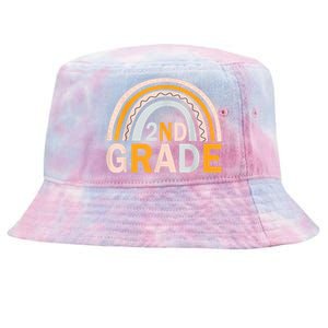 Second 2Nd Grade Rainbow Back To School Teacher Team Great Gift Tie-Dyed Bucket Hat