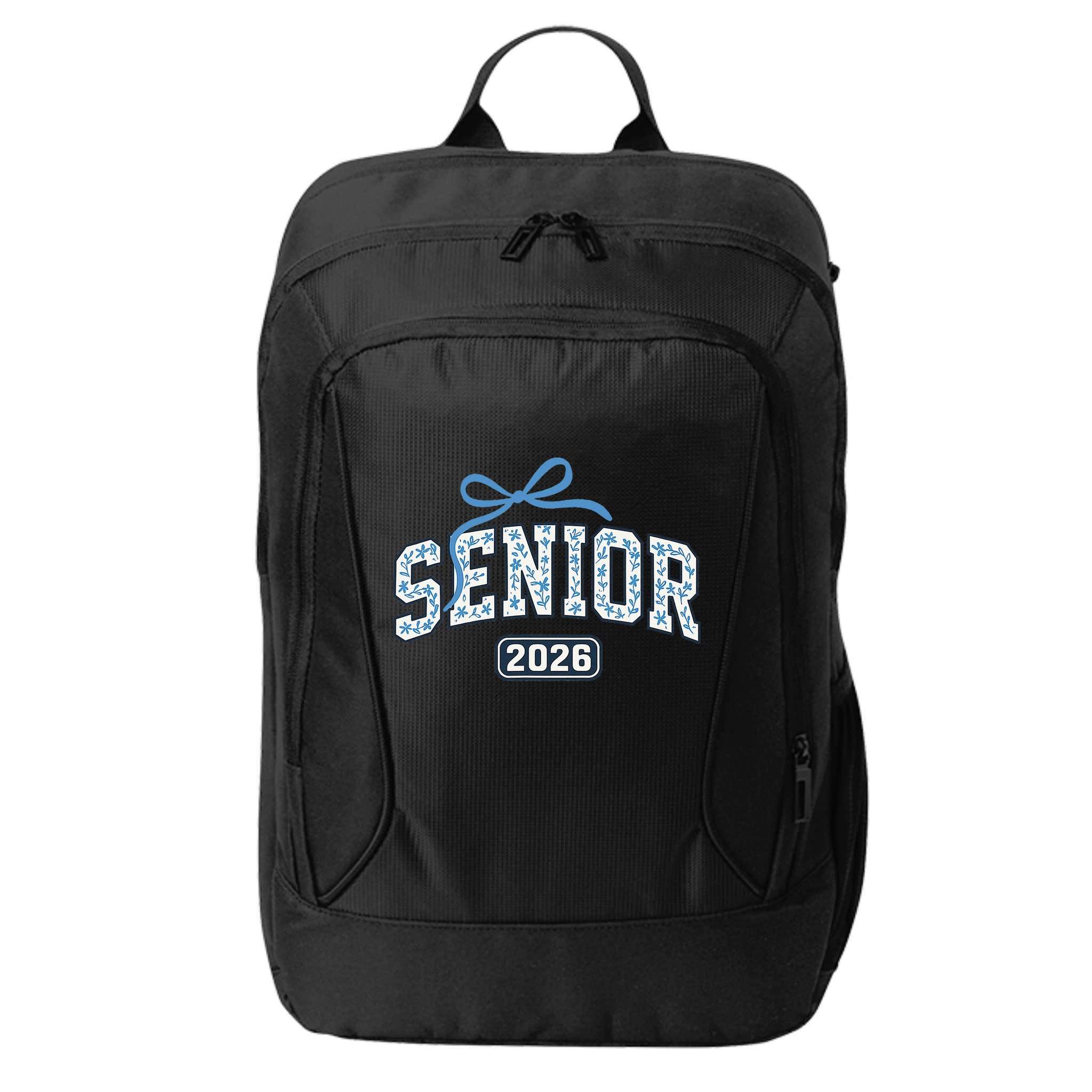 Senior 2026 Graduation Floral Pattern City Backpack