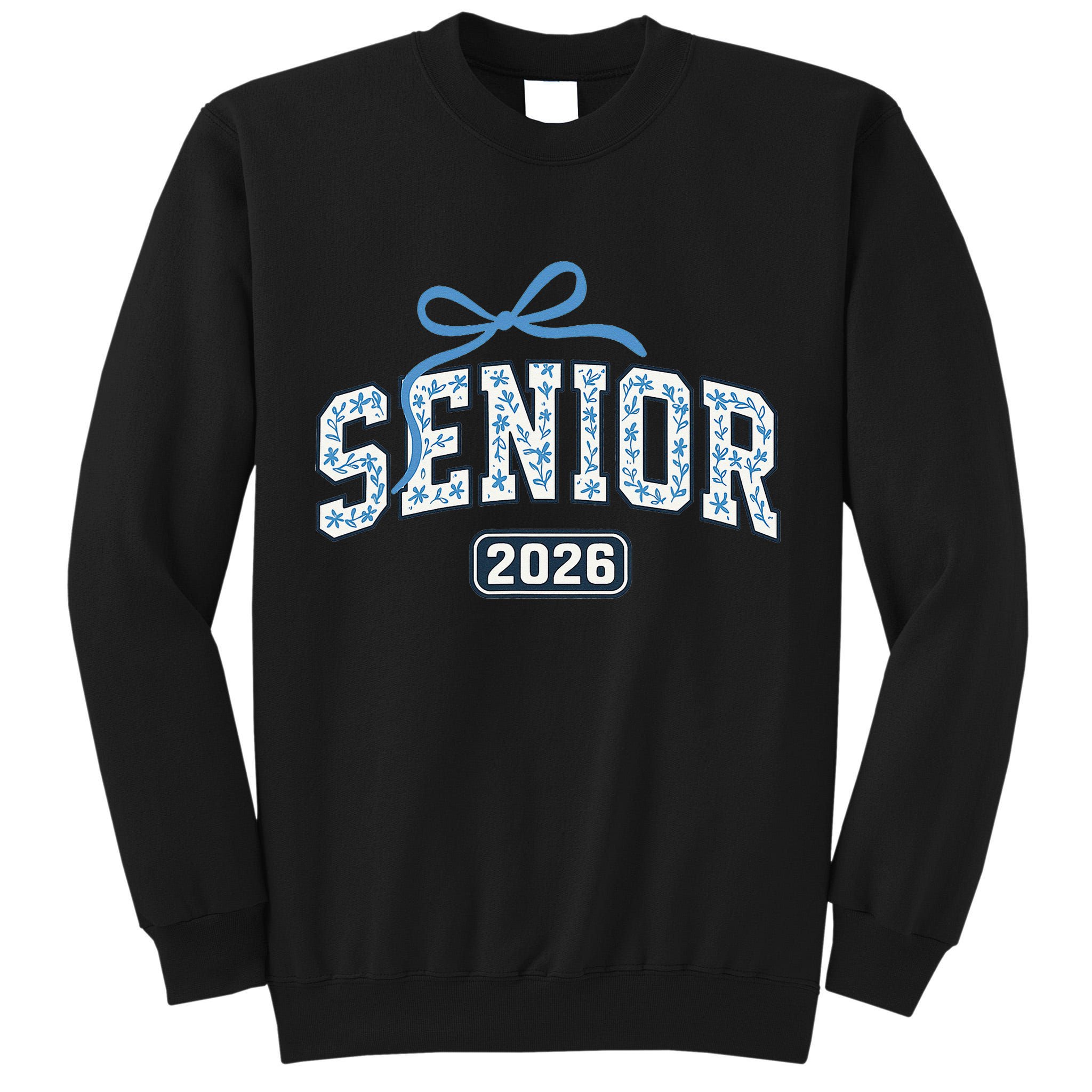 Senior 2026 Graduation Floral Pattern Tall Sweatshirt