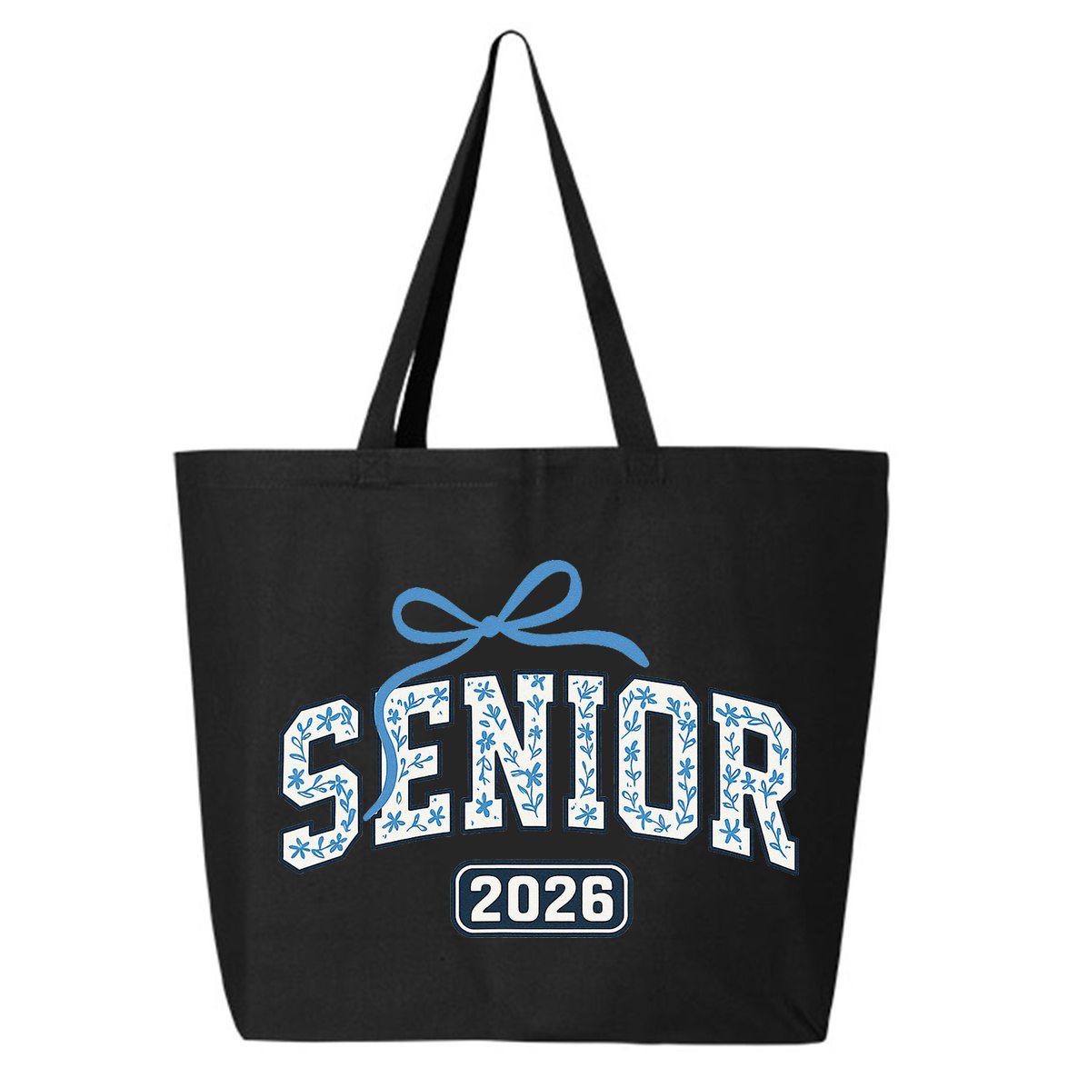 Senior 2026 Graduation Floral Pattern 25L Jumbo Tote