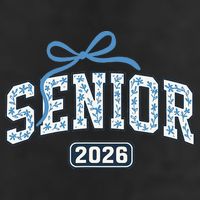 Senior 2026 Graduation Floral Pattern 25L Jumbo Tote