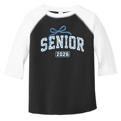 Senior 2026 Graduation Floral Pattern Toddler Fine Jersey T-Shirt