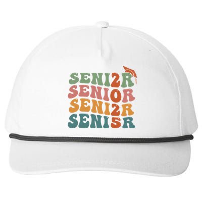 Senior 2025 Girl Class Of 2025 Graduate College High School Snapback Five-Panel Rope Hat