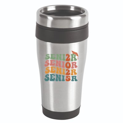 Senior 2025 Girl Class Of 2025 Graduate College High School 16oz Travel Tumbler
