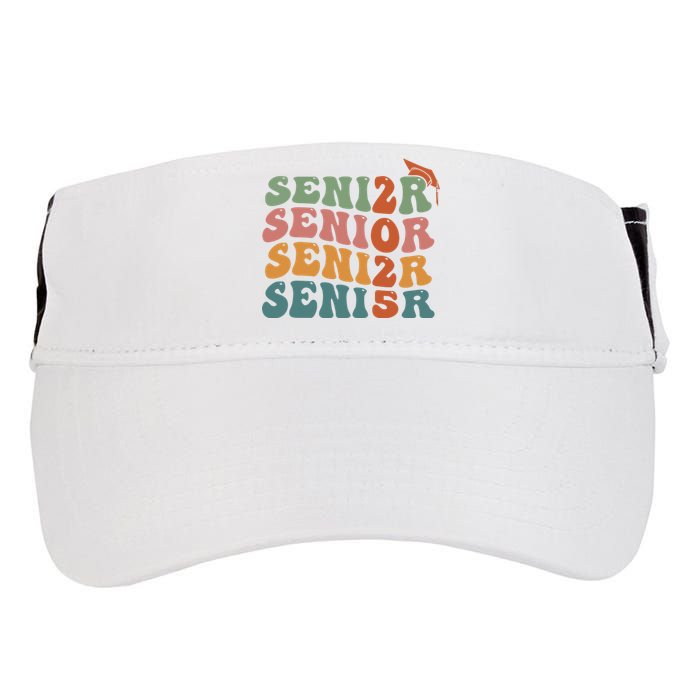 Senior 2025 Girl Class Of 2025 Graduate College High School Adult Drive Performance Visor