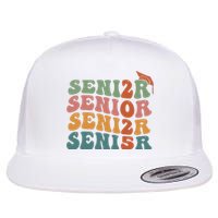 Senior 2025 Girl Class Of 2025 Graduate College High School Flat Bill Trucker Hat