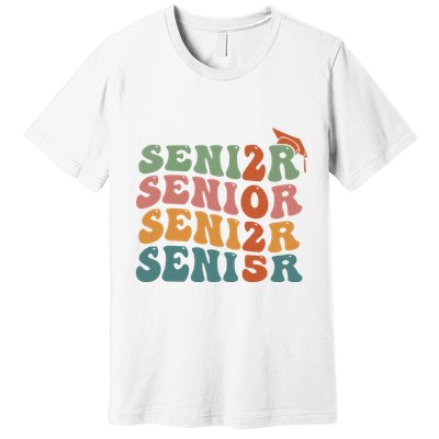 Senior 2025 Girl Class Of 2025 Graduate College High School Premium T-Shirt