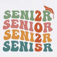 Senior 2025 Girl Class Of 2025 Graduate College High School Women's V-Neck T-Shirt
