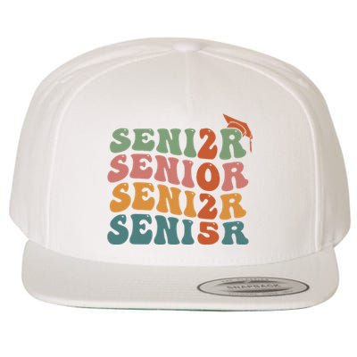 Senior 2025 Girl Class Of 2025 Graduate College High School Wool Snapback Cap