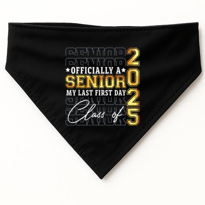 Senior 2025 Graduation My Last First Day Of Class Of 2025 USA-Made Doggie Bandana