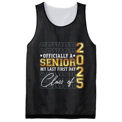 Senior 2025 Graduation My Last First Day Of Class Of 2025 Mesh Reversible Basketball Jersey Tank