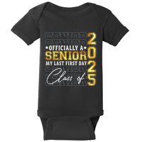Senior 2025 Graduation My Last First Day Of Class Of 2025 Baby Bodysuit