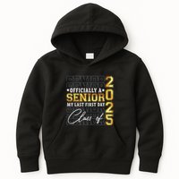Senior 2025 Graduation My Last First Day Of Class Of 2025 Kids Hoodie