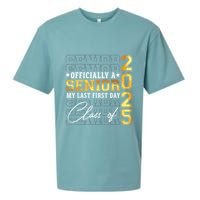Senior 2025 Graduation My Last First Day Of Class Of 2025 Sueded Cloud Jersey T-Shirt