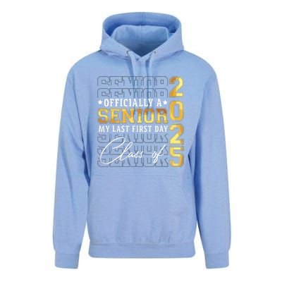 Senior 2025 Graduation My Last First Day Of Class Of 2025 Unisex Surf Hoodie