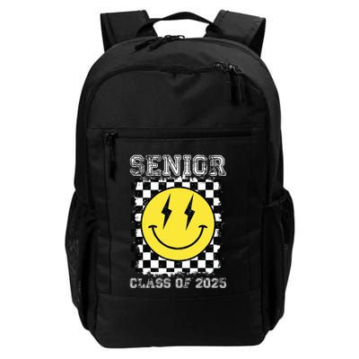 Senior 2025 Graduation Retro Happy Smile Face Class Of 2025 Backpack