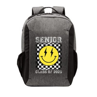 Senior 2025 Graduation Retro Happy Smile Face Class Of 2025 Vector Backpack