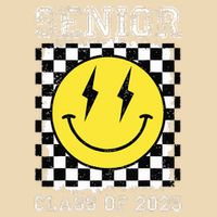 Senior 2025 Graduation Retro Happy Smile Face Class Of 2025 Bag